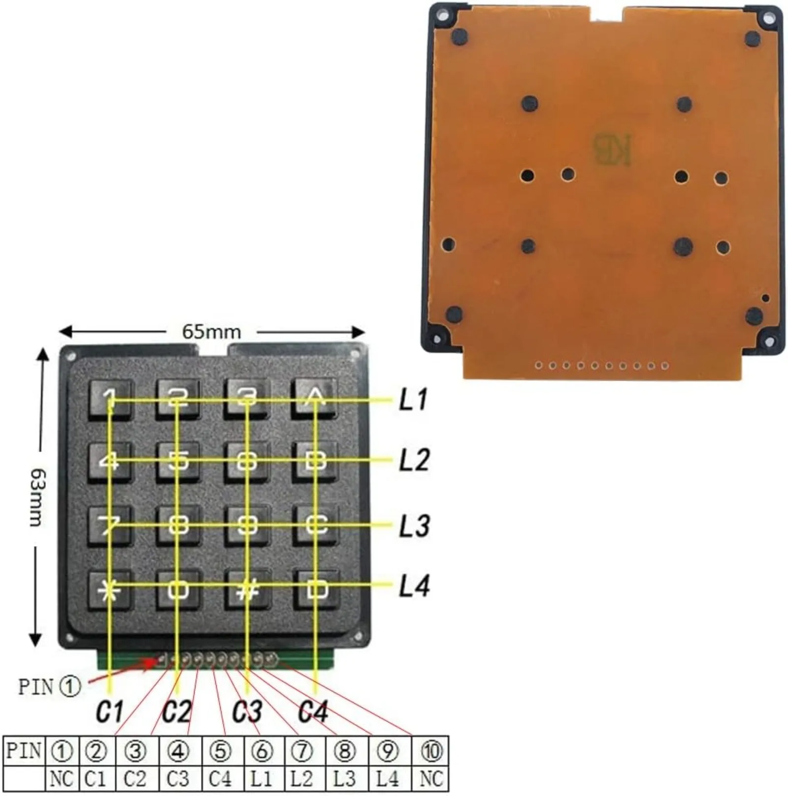 4x4 Matrix Membrane Keypad 16  - Arduino Vending Machine Project review and price